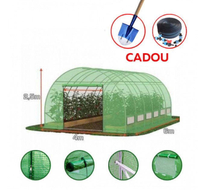 Seră 6x4x2,5 m
