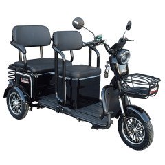 Tricicletă electrică cu 2 locuri 1500W 72V MINSK ELECTRO (Negru)